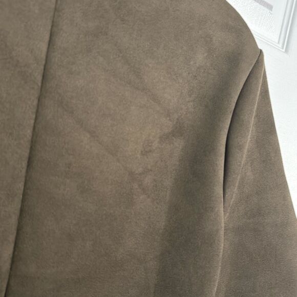 Spanx Faux Suede Column Dress in a utility green color size medium - Picture 5 of 5